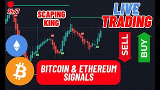 🔴 Live BTCETH Signals  BitcoinEthereum Trading Strategies  Earn 10010k Daily live crypto [upl. by Persons395]