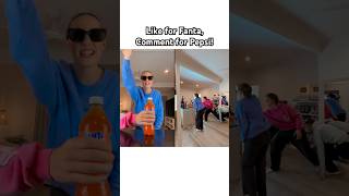 FANTA OR PEPSI 😩😆  dance trend viral funny shorts [upl. by Oiramed407]