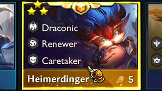 3 Star Heimerdinger ⭐⭐⭐ DRAGON BABY is BACK  TFT Set 55 Revival [upl. by Minna365]