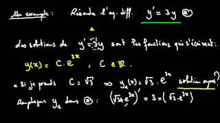 Equations différentielles cours 2 [upl. by Struve]