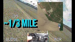 13 Mile with Fli14 FSi6X amp 25mw  Budget Basher Range Test  Flysky  Eachine  Mamba F405 [upl. by Rabma]