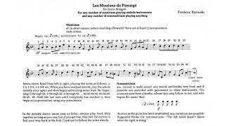 Frederic Rzewski  Les Moutons de Panurge 1969 Audio  Score [upl. by Oloapnaig185]