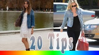 20 Style Tips On How To Wear A Denim Jacket [upl. by Aennaej]