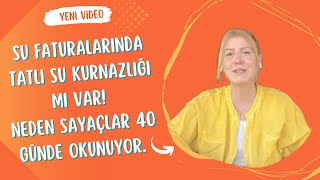 Su faturalarında tatlı su kurnazlığı mı var Neden sayaçlar 40 günde okunuyor [upl. by Allebram]