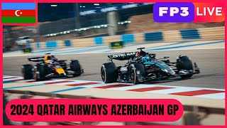 🔴F1 LIVE  2024 AZERBAIJAN GP  FP3  Live data and Commentary Baku City Circuit [upl. by Esilrac626]