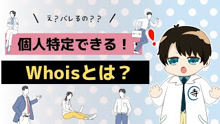 悪いことはすぐバレる！ドメインやIPアドレスから個人特定する「whois」とは [upl. by Nazarius]