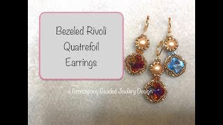 Bezeled Quatrefoil Earrings [upl. by Alissa]