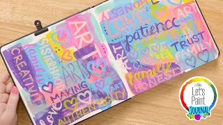 Art Journaling with Plaid  Word Collages [upl. by Horten819]