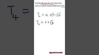 Finding the nth term of an Arithmetic Progression Arithmeticprogression sequences gpadlearnmaths [upl. by Selegna]