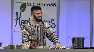 Gaz Oakley  Sriracha ‘Meatballs’ dish MVF 2018 [upl. by Ahtikal]