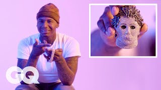 Moneybagg Yo Shows Off His Insane Jewelry Collection  GQ [upl. by Yendroc]