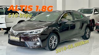 Toyota Altis 18G 2018 5v8 siêu đẹp giá rẻ 510 triệu  Thái Học Xe Cũ 5 chỗ rộng bền đẹp [upl. by Gillan866]