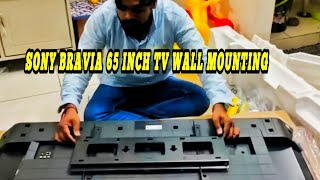 How to install Sony Bravia TV 65 inchSony Bravia 65 inch tv stand installationSony BraviaSonytv [upl. by Dulcie163]