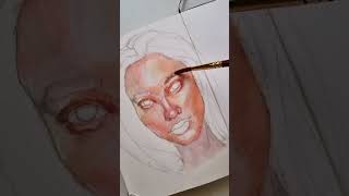 watercolour painting portrait colour portraitdrawing [upl. by Cato]