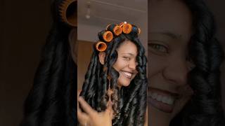 ROLLER SET TUTORIAL AND RESULTS  curls naturalhair 2024 curlyhair washday [upl. by Colan]