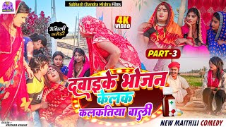 🌟PART 3अंतिम भाग  दवाई के भोजन केलक कलकतिया वाली  NEW MAITHILI COMEDY 2024 kalkatiyawali piphi [upl. by Olraced]