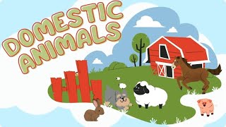 Domestic animals Animales domésticos en inglés [upl. by Isus248]