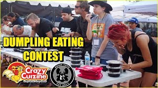 DUMPLING EATING CONTEST 3 Minute Time Limit  Ronin Expo 2019  Crazy Cuizine Dumplings [upl. by Akeit503]