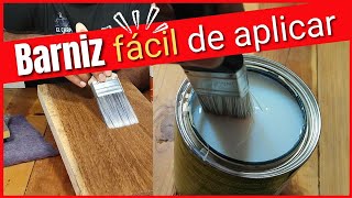 ✅ BARNIZ FACIL de aplicar para MUEBLES PUERTAS y pisos de MADERA base agua [upl. by Eceerehs]