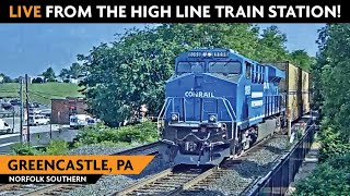 Greencastle Pennsylvania USA  Virtual Railfan LIVE [upl. by Huntington496]