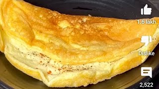 Egg Fluffy recipeBreakfast omelette Omelette​ recipeweightlossrecipe [upl. by Silvestro]