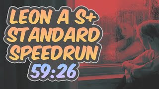 Resident Evil 2 Remake  Leon A Speedrun  5926 [upl. by Nomde]