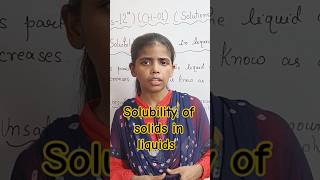 shortsviral Solubility of solids in liquids l Class 12 chemistry ⚗️ CBSE BOARD 2025 By Zubiya mam [upl. by Knorring]