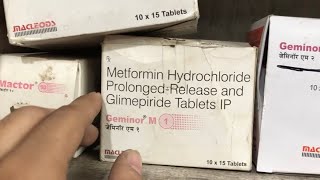 Geminor M 1 tablet Benefits Dosage Side Effects [upl. by Rodney]