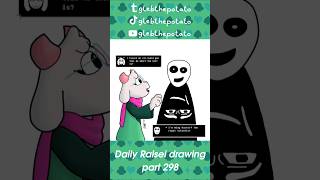 Ralsei meets Wing Gaster art deltarune ralsei undertale gaster drawing digitalart fanart [upl. by Anailuj179]