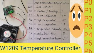 W1209 Temperature Controller Setting [upl. by Chong]