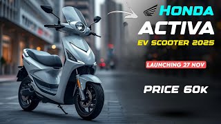 HONDA ACTIVA ELECTRIC SCOOTER 🛵 LAUNCHED with 400KM range 😲 [upl. by Ahtamas]