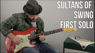 quotSultans of Swingquot First Solo Guitar Lesson  Dire Straits Mark Knopfler [upl. by Marisa]