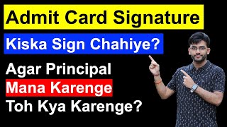 Signature on Admit Card  How To Download Admit Card for Private Candidates 2024 [upl. by Fira]