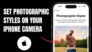 Set Photographic Styles On Your iPhone Camera  IOS 181 [upl. by Lonyer]