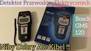 Bosch GMS 120 Detektor Metalu Przewodów Elektrycznych Drewna [upl. by Yrot]