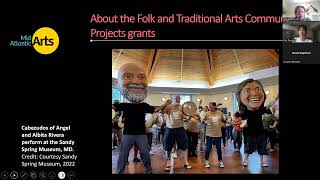 Folk and Traditional Arts Community Projects Grants Webinar [upl. by Lacsap]