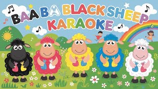 Baa Baa Black Sheep Karaoke  Fun SingAlong Nursery Rhyme for Kids youtube [upl. by Nyrok]