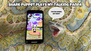 SB Movie Shark Puppet plays My Talking Panda [upl. by Hairu]