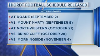 Dordt Football Schedule Released [upl. by Ayhay478]