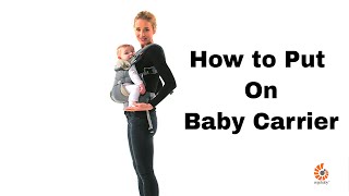 How Do I Put on 360 Baby Carrier  Ergobaby [upl. by Anamuj504]