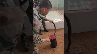 Army bale sap khaliya 😱army bsf indianarmy trending shortvideos devesh0101 [upl. by Harat175]