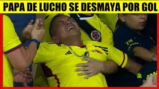 PAPA de LUIS DIAZ SE DESMAYA por SEGUNDO GOL COLOMBIA vs BRASIL [upl. by Netsrejk]