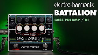 ElectroHarmonix Battalion Bass Preamp and DI Pedal [upl. by Rot810]