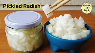 EASY Pickled Radish Side dish  Korean Pickled Radish Recipe  How to Make Korean Pickled Radish [upl. by Oirad562]