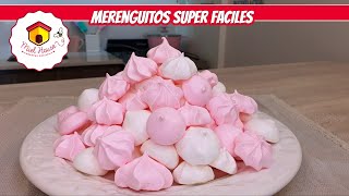 Como hacer merengues RECETA FACIL suspiros con pocos ingredientes [upl. by Nordin]