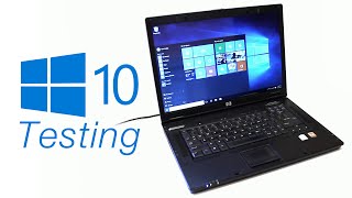 WINDOWS 10 running on HP COMPAQ NX7400 [upl. by Whitebook]