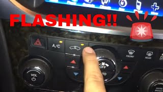 CHRYSLER DODGE RECIRCULATION BUTTON FLASHING [upl. by Acnoib31]