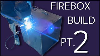 120 Gallon Smoker Build PT 6  Firebox build part 2 [upl. by Godderd]