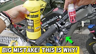 Can You Use Brake Fluid In Bicycle Brakes Shimano Sram Tektro Magura [upl. by Ettore742]