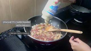 SPAGHETTI CARBONARA WITH PREGO [upl. by Ely]